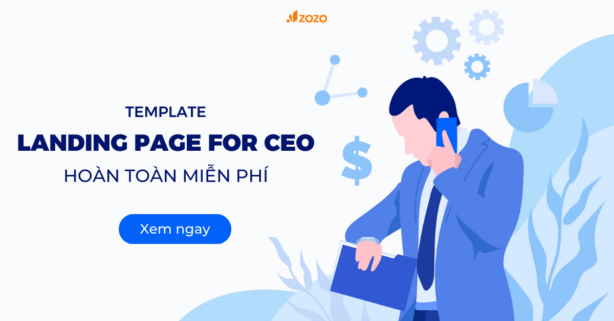 Template Landing page for CEO cực đẹp, cực chuyên nghiệp 