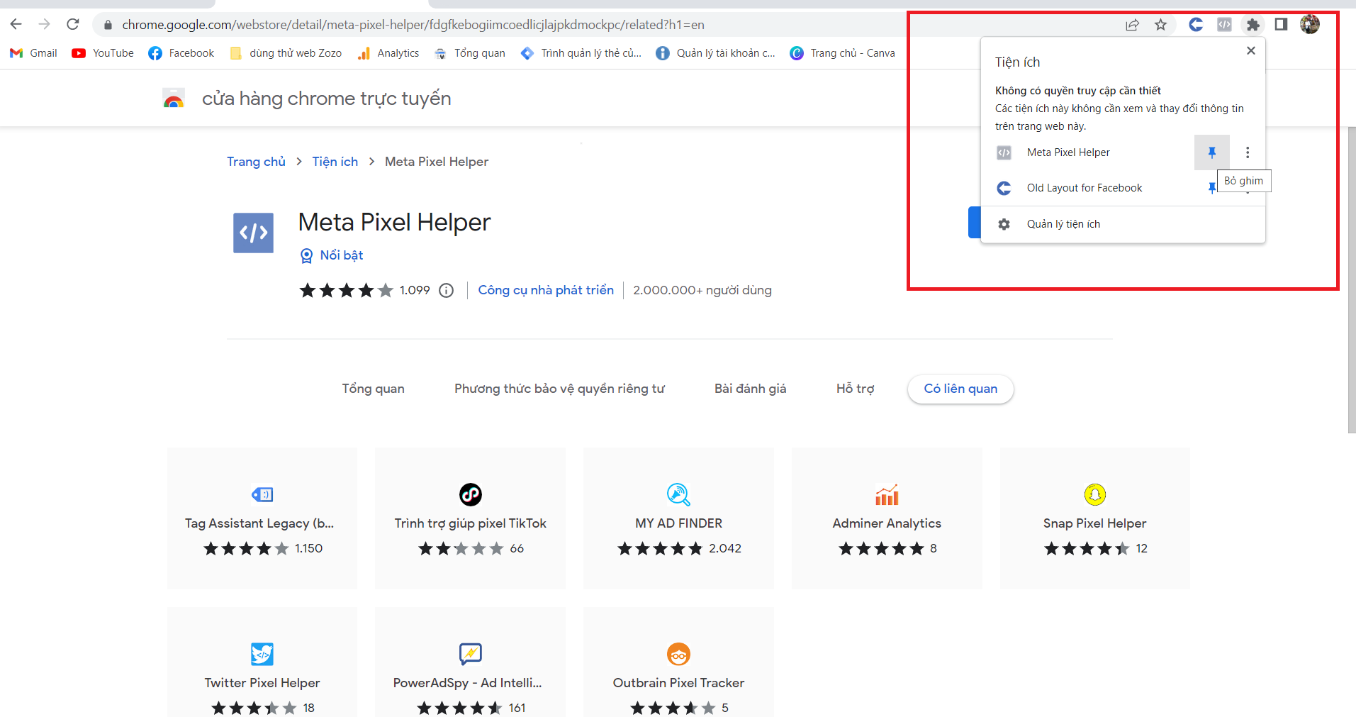 Hướng dẫn cài Meta Pixel Helper kiểm tra Pixel Facebook đã được cài đặt ...