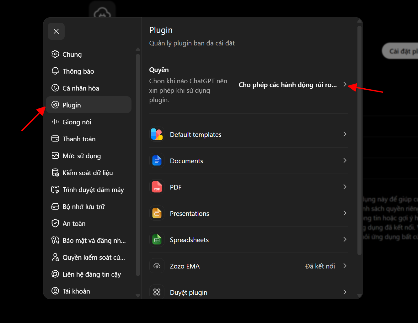 Zozo EMA Tools trên ChatGPT