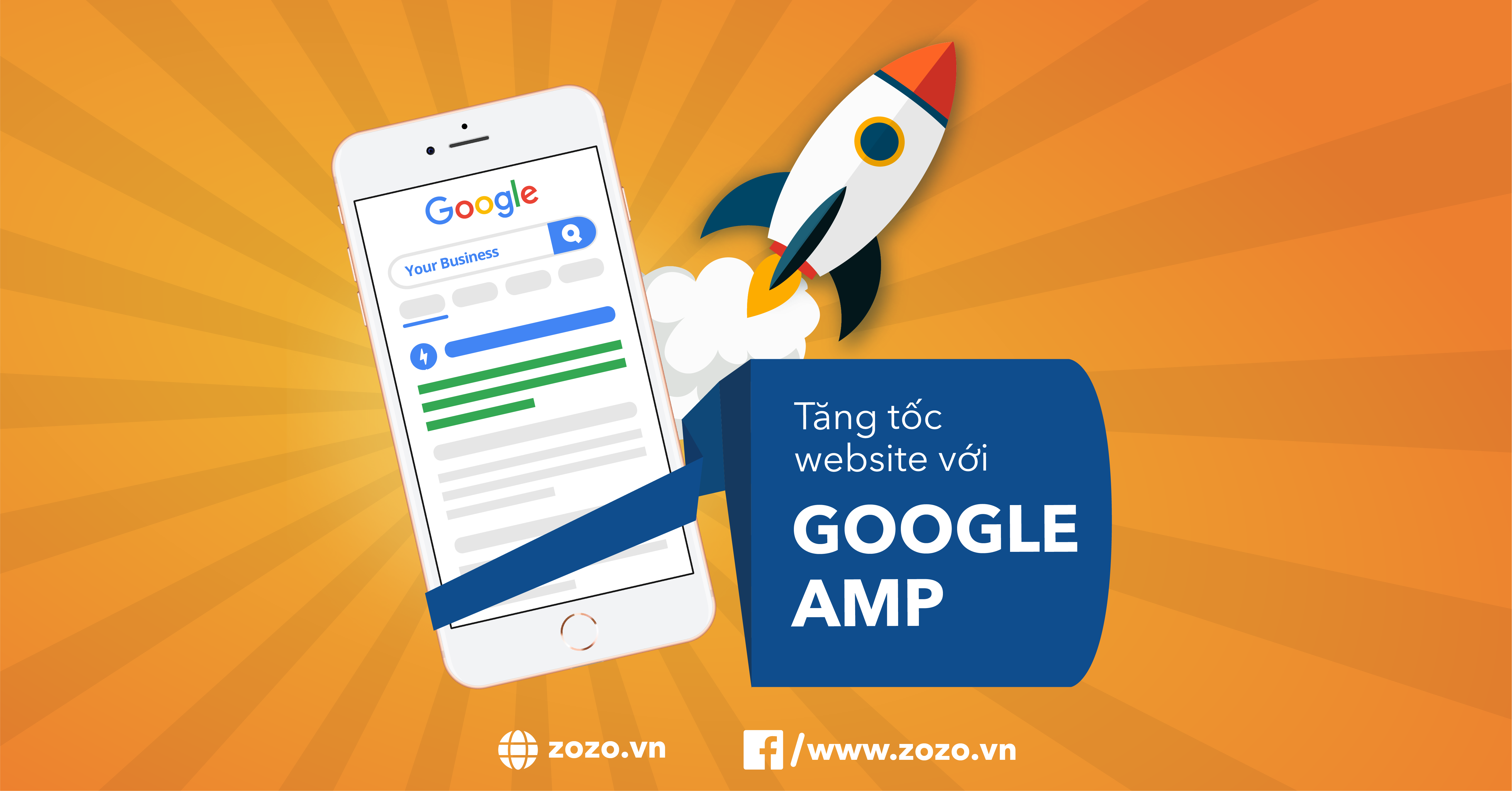 Zozo tích hợp Google AMP vào Website