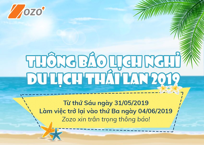 THÔNG BÁO DU LỊCH HÈ 2019
