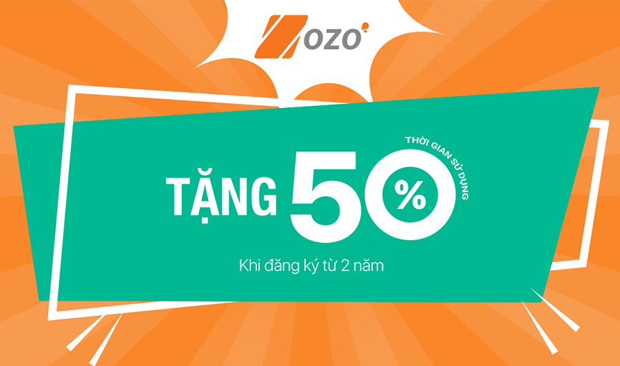 Chào năm mới 2020, Zozo khuyến mãi 50% dịch vụ thiết kế website chuyên nghiệp