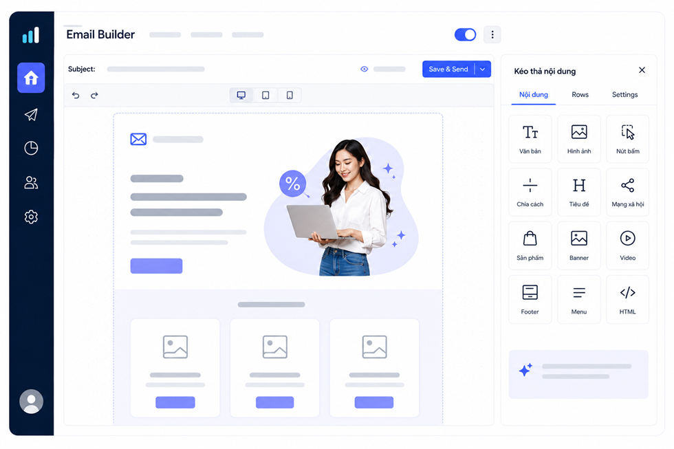 Quy trình 6 bước gửi email hàng loạt bằng Zozo EMA