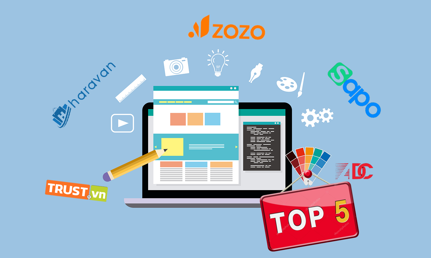 Top 5 đơn vị thiết kế website uy tín hàng đầu hiện nay