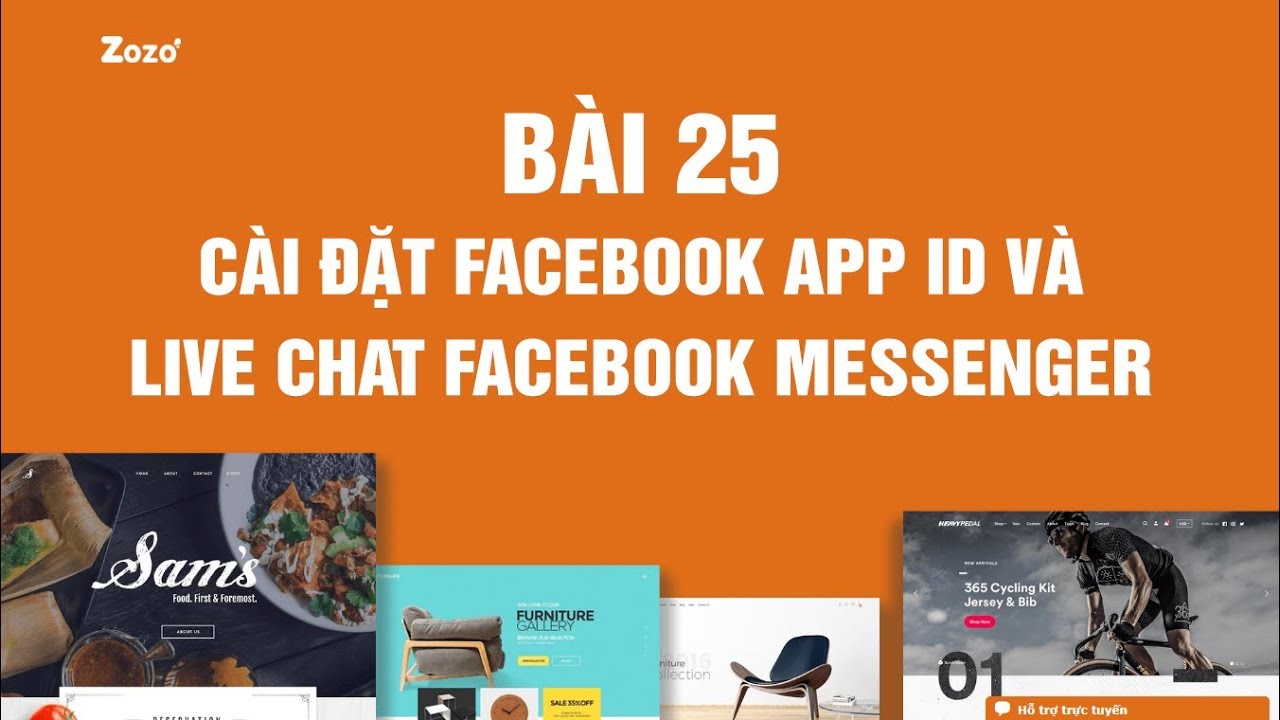 25. Cài đặt Facebook App ID và Live Chat Facebook Messenger